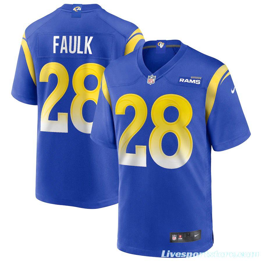 Men's Marshall Faulk Royal Retired Player Limited Team Jersey