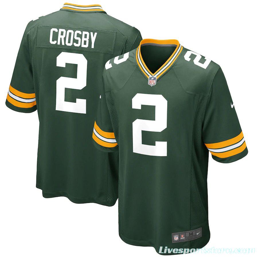 Youth Mason Crosby Green Player Limited Team Jersey