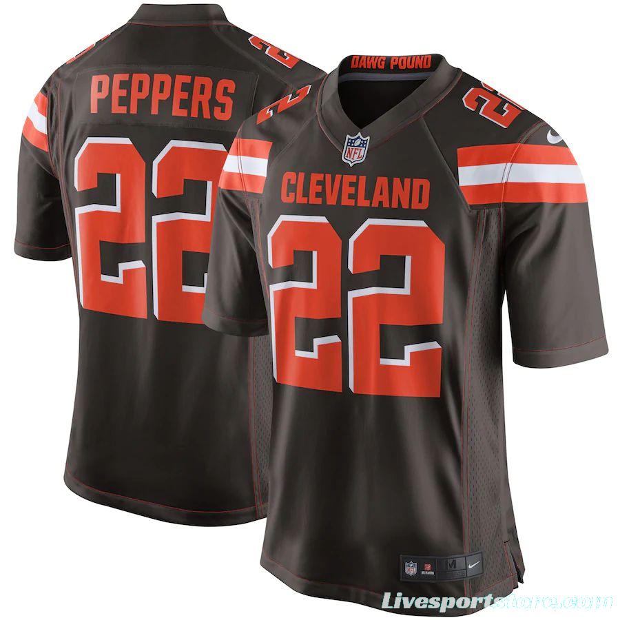 Youth Jabrill Peppers Brown Player Limited Team Jersey