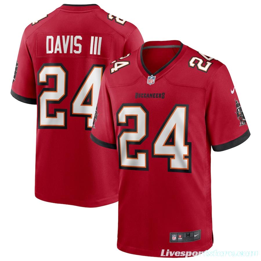 Men's Carlton Davis III Red Player Limited Team Jersey