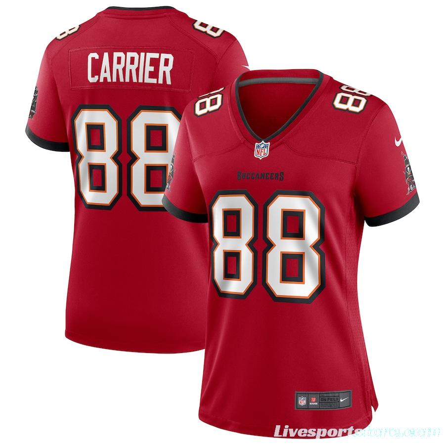 Women's Mark Carrier Red Retired Player Limited Team Jersey