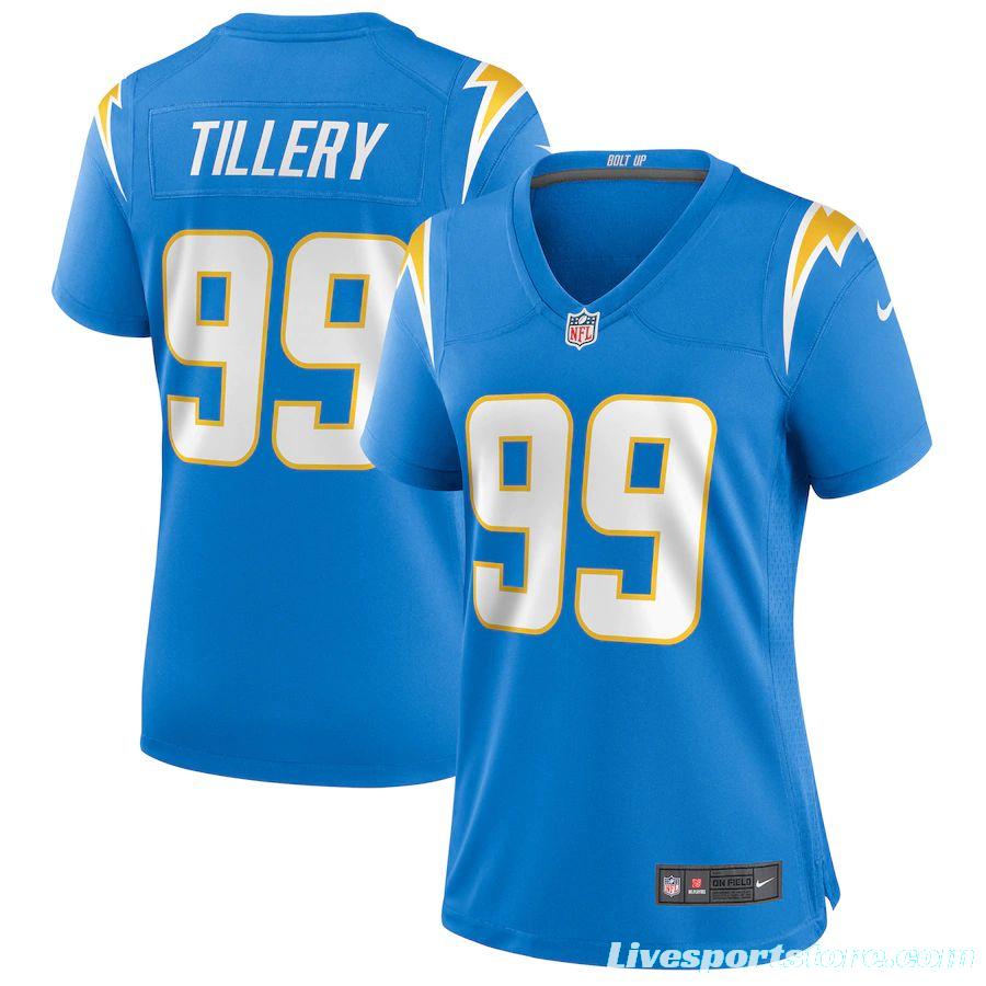 Women's Jerry Tillery Powder Blue Player Limited Team Jersey