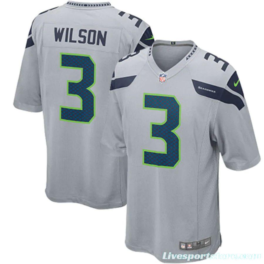 Youth Russell Wilson Gray Alternate Player Limited Team Jersey