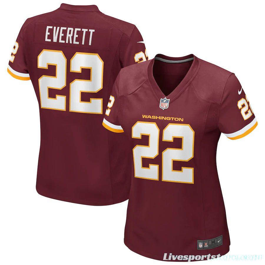 Women's Deshazor Everett Burgundy Player Limited Team Jersey