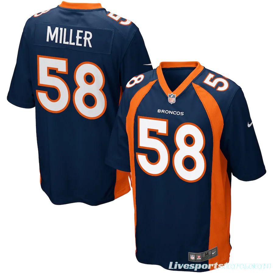 Youth Von Miller Navy Blue Alternate Player Limited Team Jersey