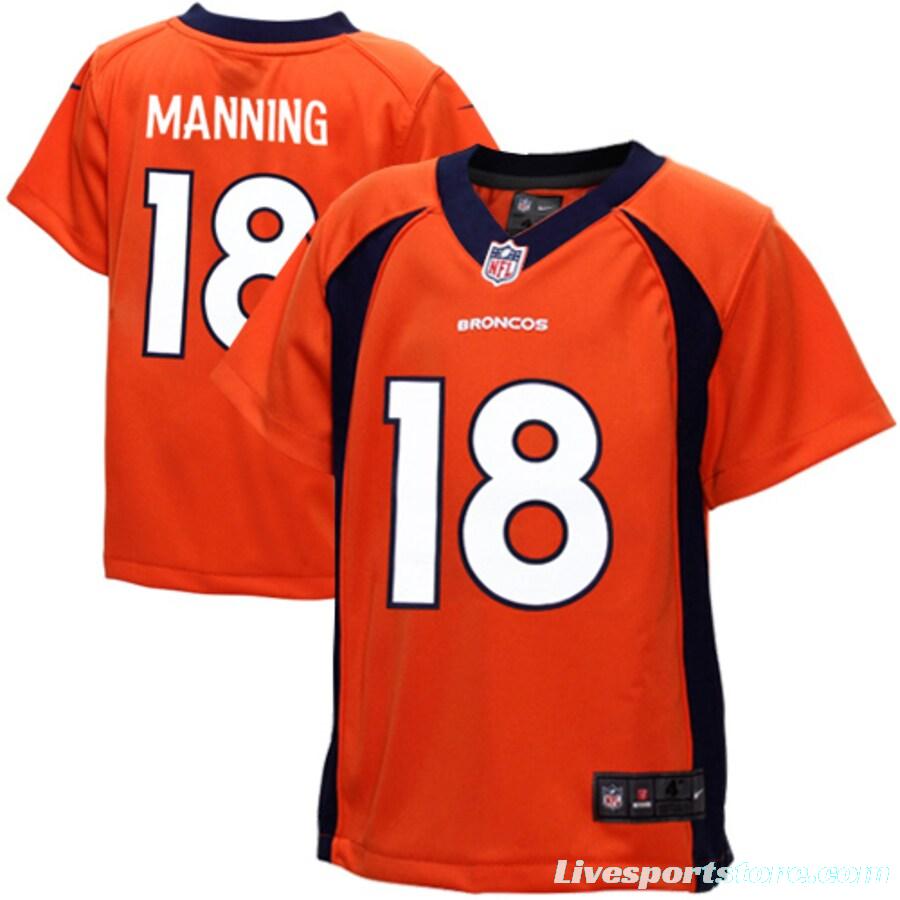 Toddler Peyton Manning Orange Player Limited Team Jersey