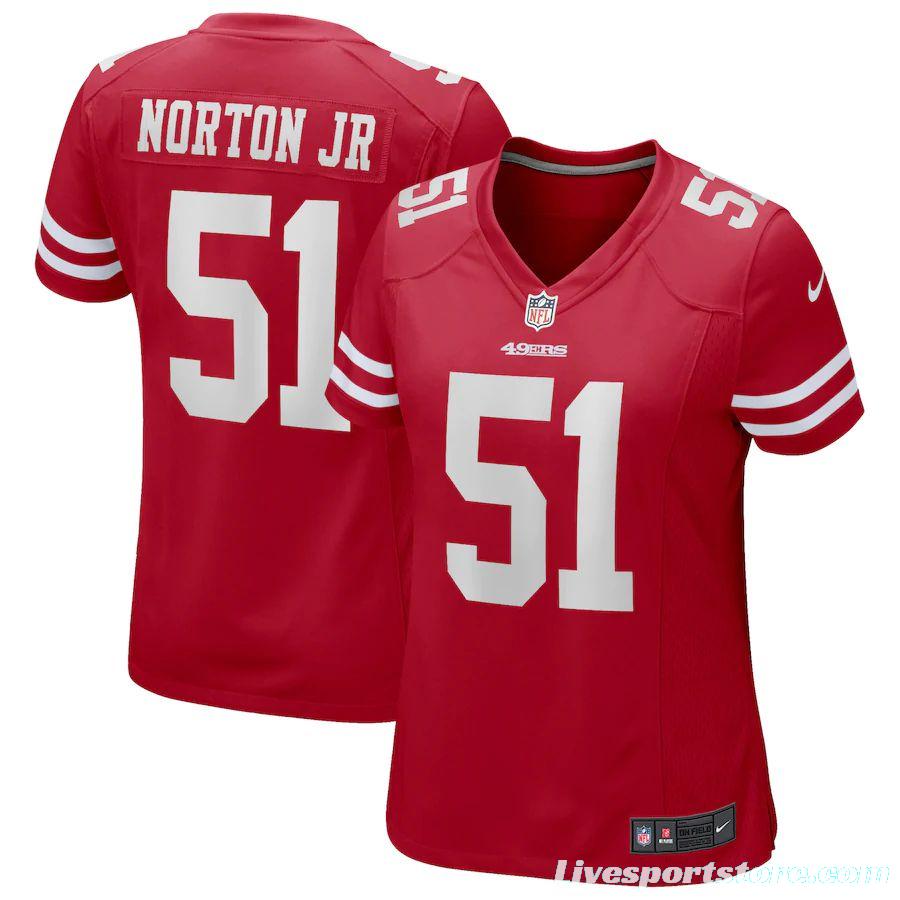 Women's Ken Norton Jr. Scarlet Retired Player Limited Team Jersey