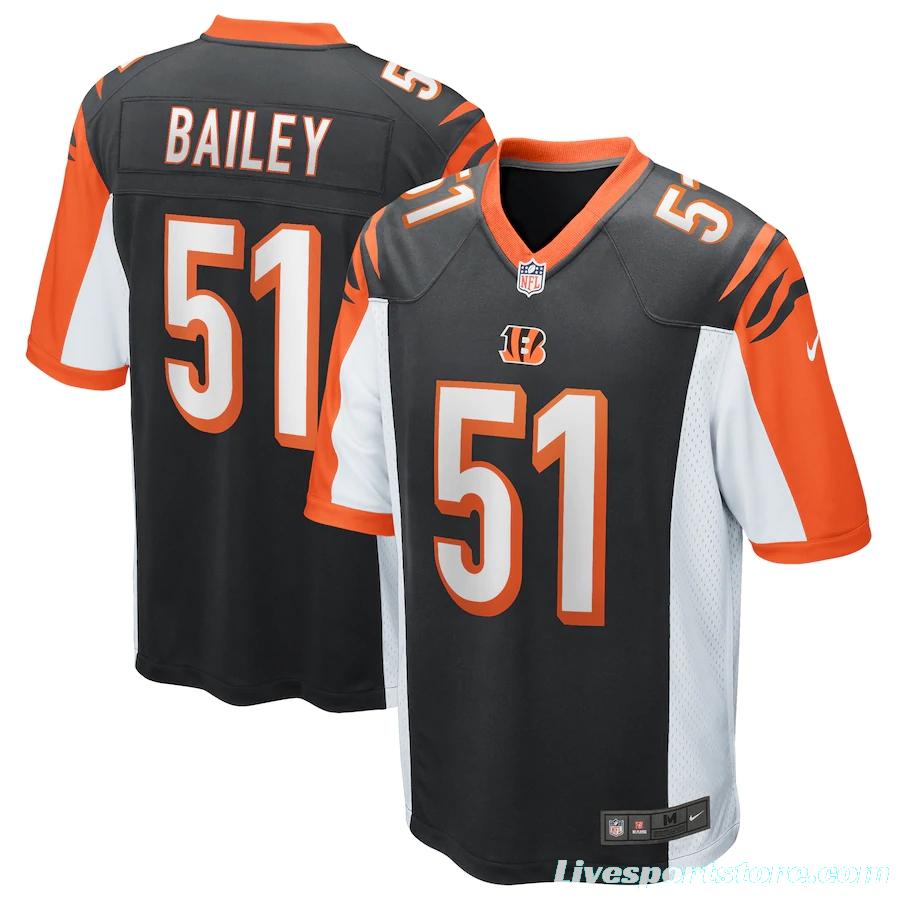 Men's Markus Bailey Black Player Limited Team Jersey