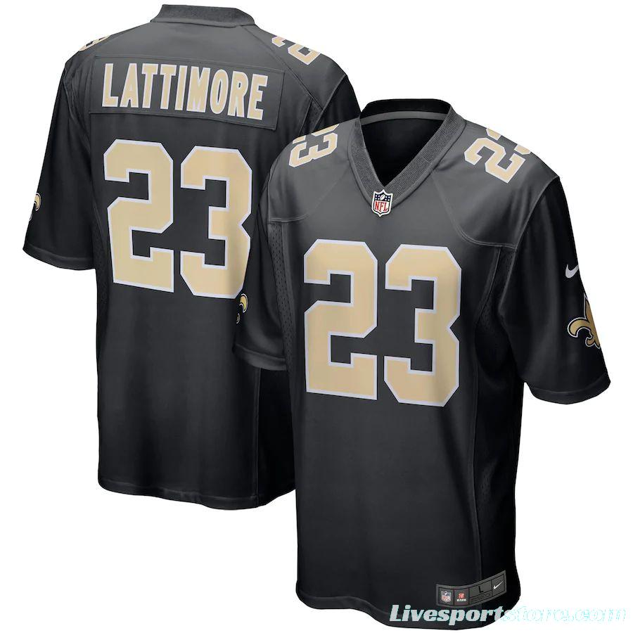 Men's Marshon Lattimore Black Event Player Limited Team Jersey