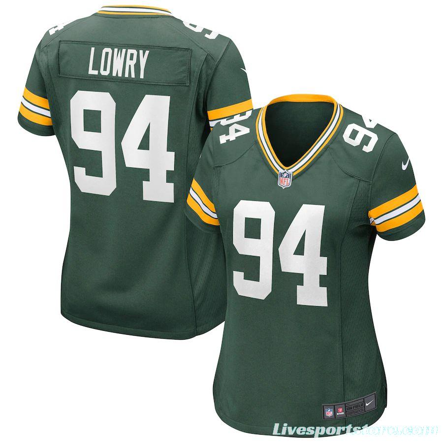 Women's Dean Lowry Green Player Limited Team Jersey