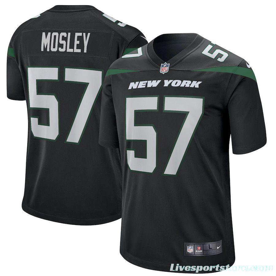 Men's C.J. Mosley Stealth Black Player Limited Team Jersey