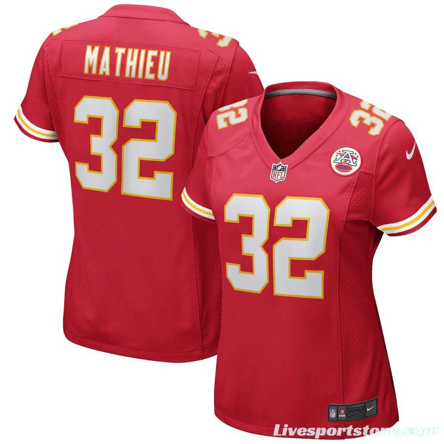 Women's Tyrann Mathieu Red Player Limited Team Jersey