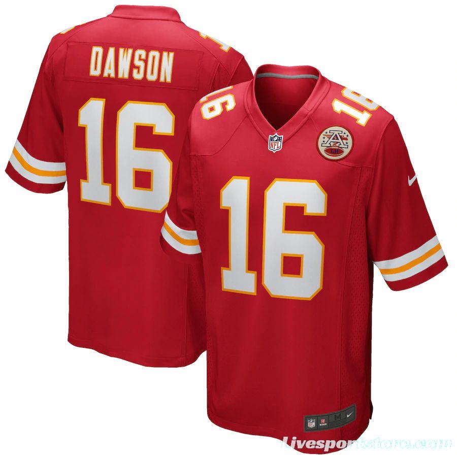 Men's Len Dawson Red Retired Player Limited Team Jersey