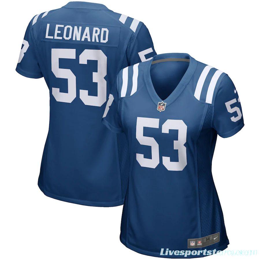 Women's Darius Leonard Royal Player Limited Team Jersey