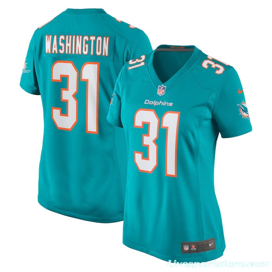 Women's DeAndre Washington Aqua Player Limited Team Jersey