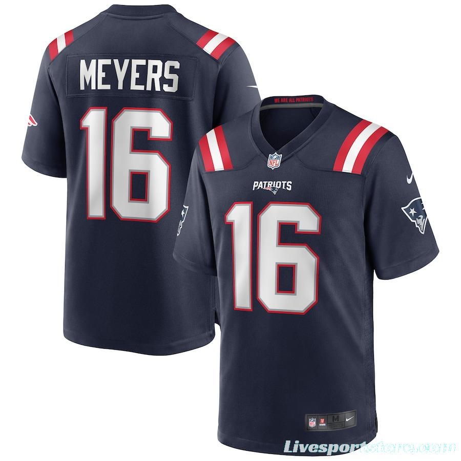 Men's Jakobi Meyers Navy Player Limited Team Jersey