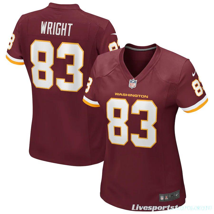 Women's Isaiah Wright Burgundy Player Limited Team Jersey