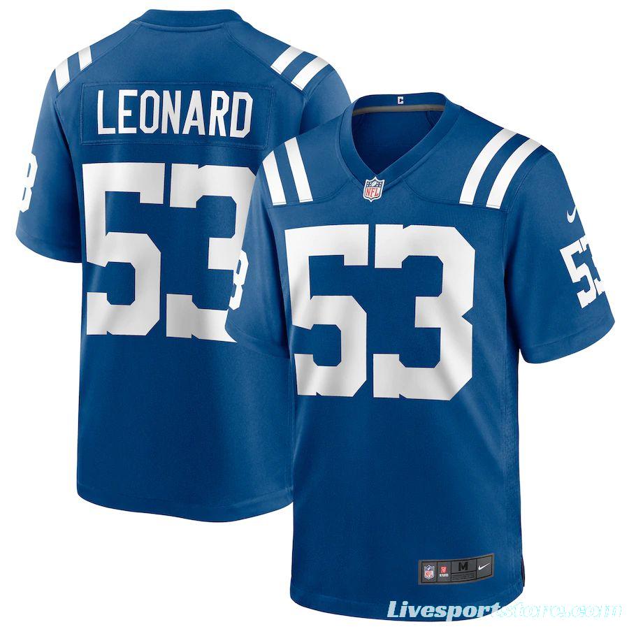 Men's Darius Leonard Royal Player Limited Team Jersey