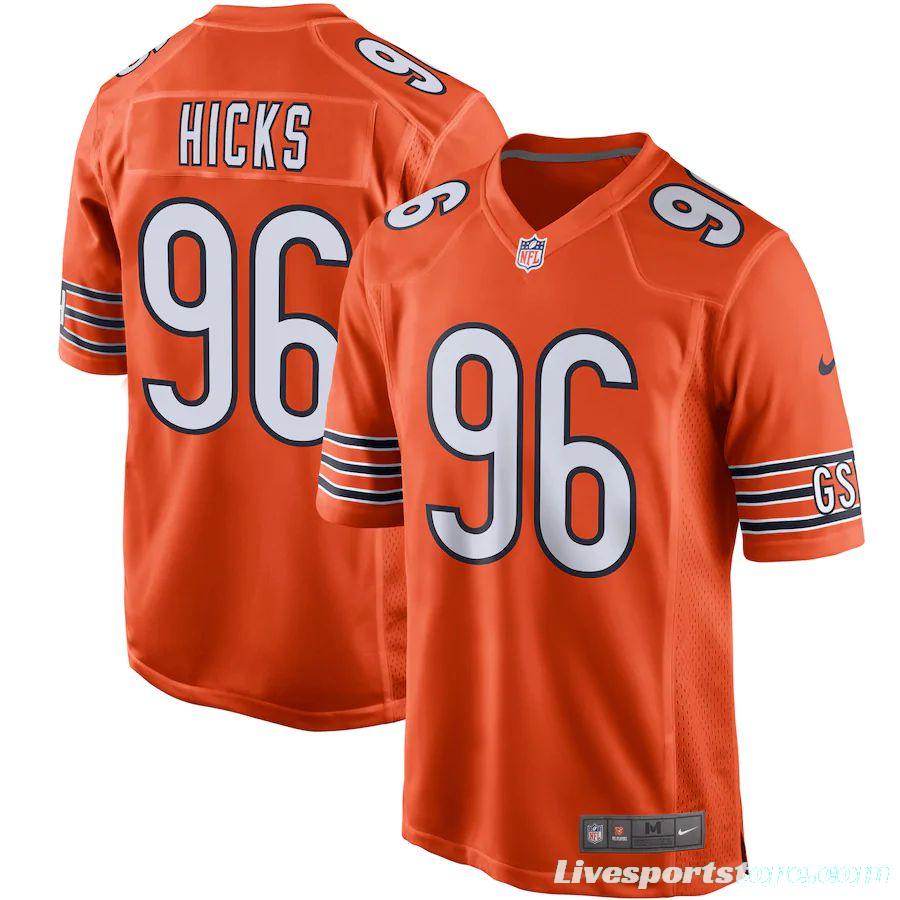 Men's Akiem Hicks Orange Player Limited Team Jersey