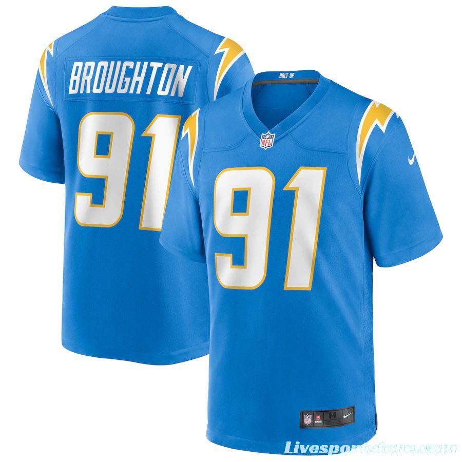 Men's Cortez Broughton Powder Blue Player Limited Team Jersey