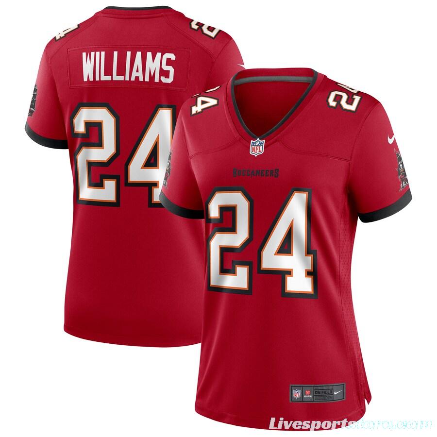 Women's Cadillac Williams Red Retired Player Limited Team Jersey