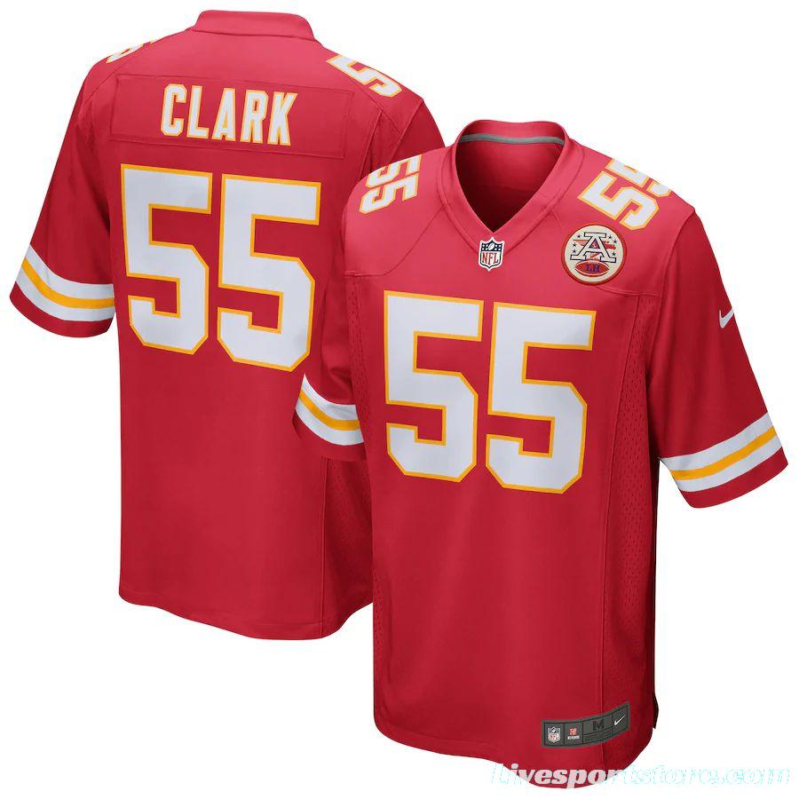 Men's Frank Clark Red Player Limited Team Jersey