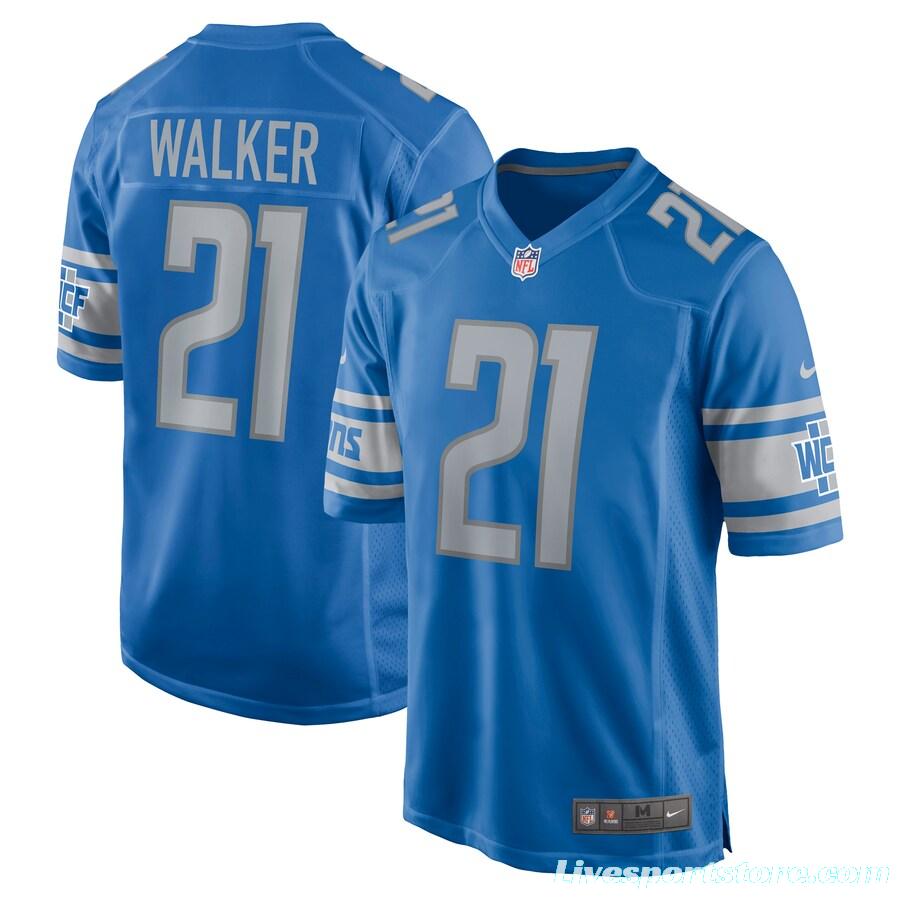 Men's Tracy Walker Blue Player Limited Team Jersey