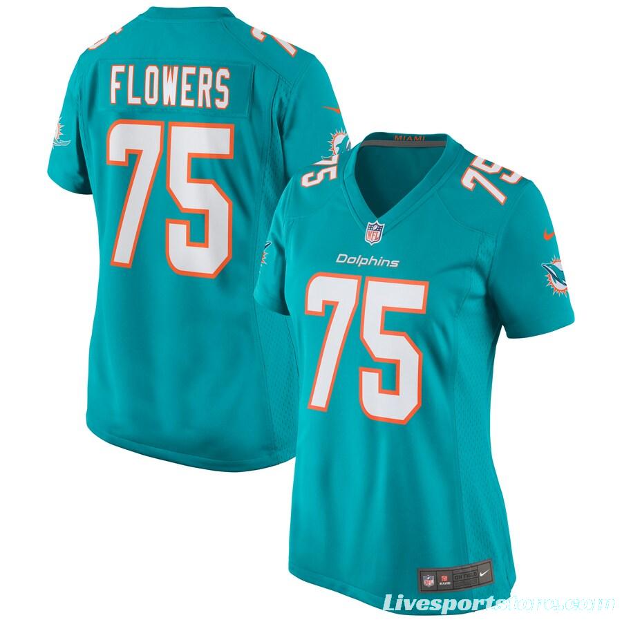 Women's Ereck Flowers Aqua Player Limited Team Jersey