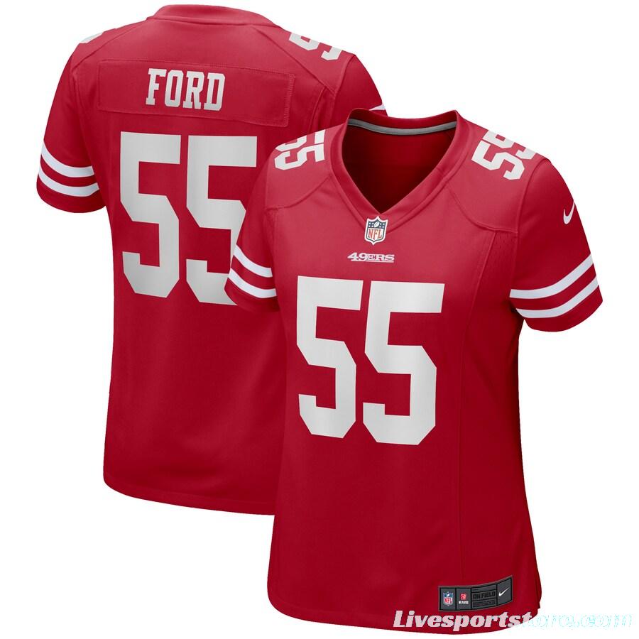 Women's Dee Ford Red Player Limited Team Jersey