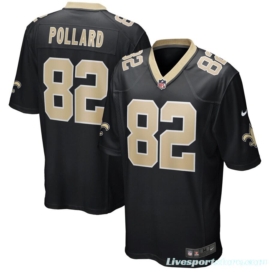 Men's Bob Pollard Black Retired Player Limited Team Jersey