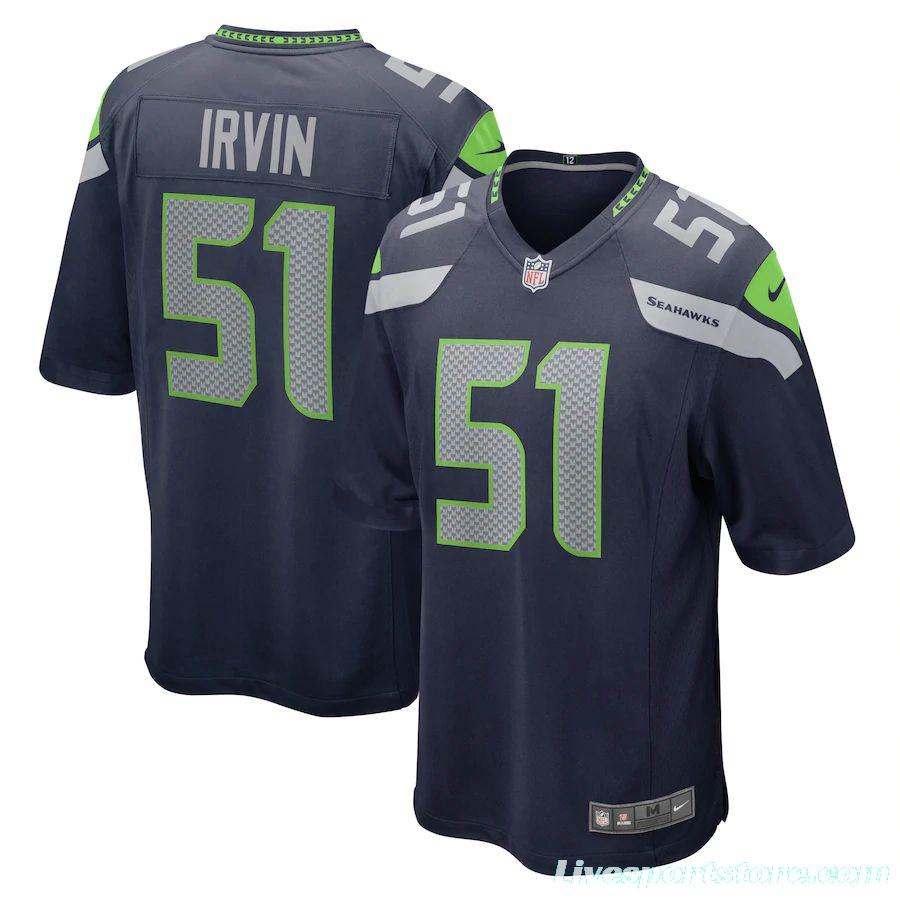 Men's Bruce Irvin College Navy Player Limited Team Jersey