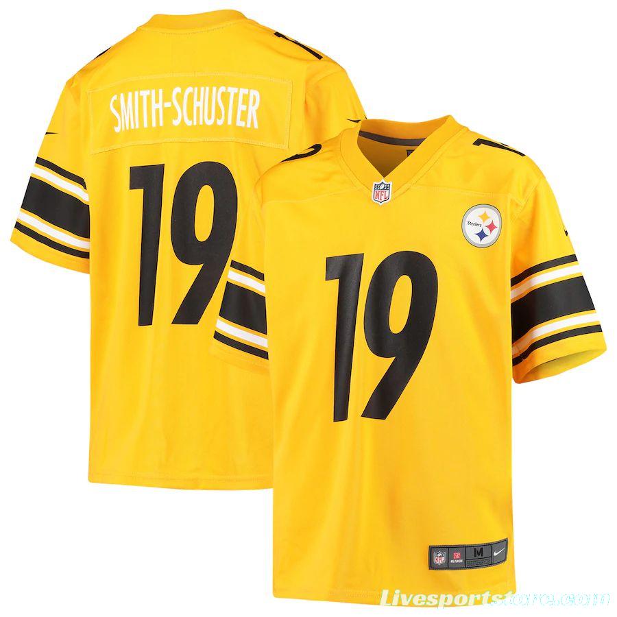 Men's JuJu Smith-Schuster Gold Inverted Player Limited Team Jersey