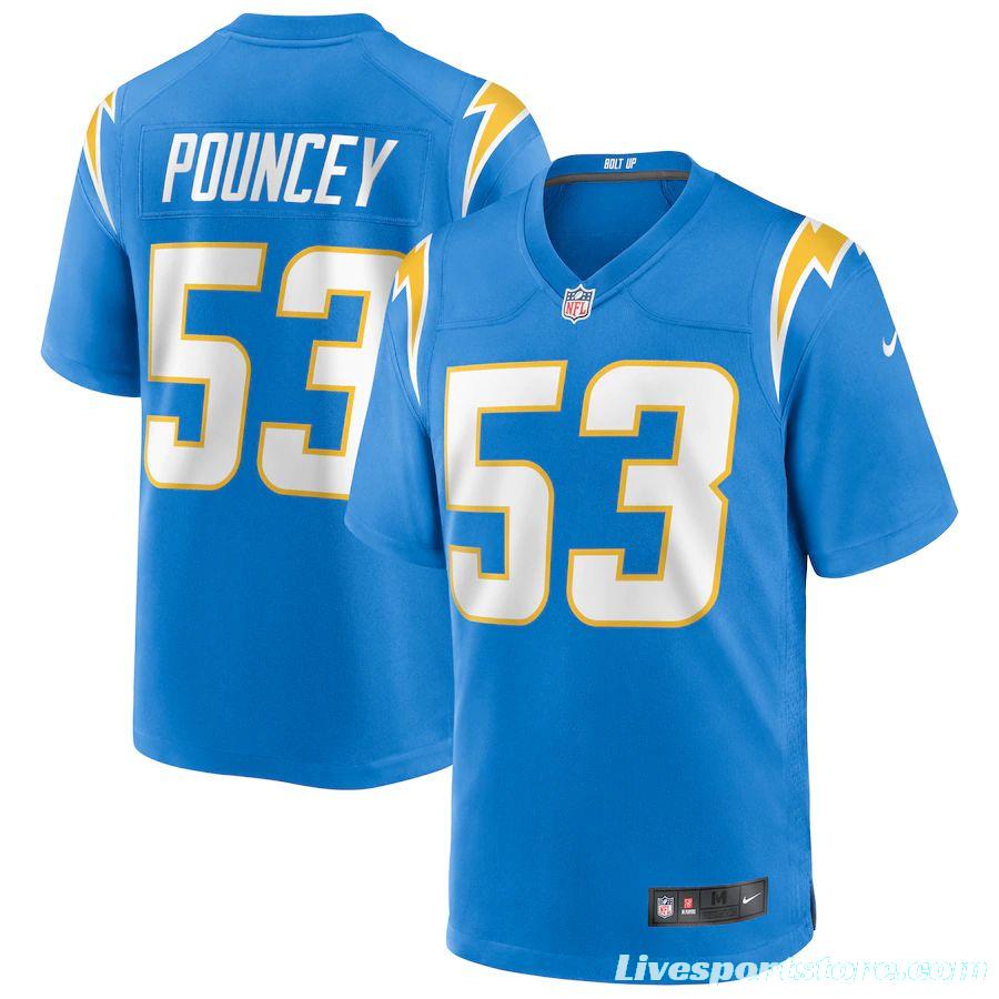 Men's Mike Pouncey Powder Blue Player Limited Team Jersey