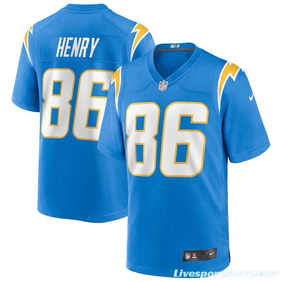 Men's Hunter Henry Powder Blue Player Limited Team Jersey