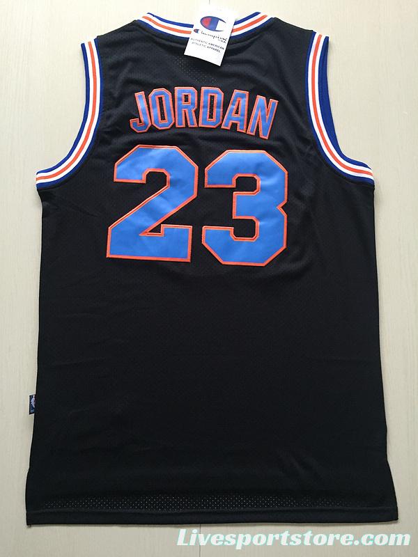 Michael Jordan 23 Movie Edition Black Basketball Jersey