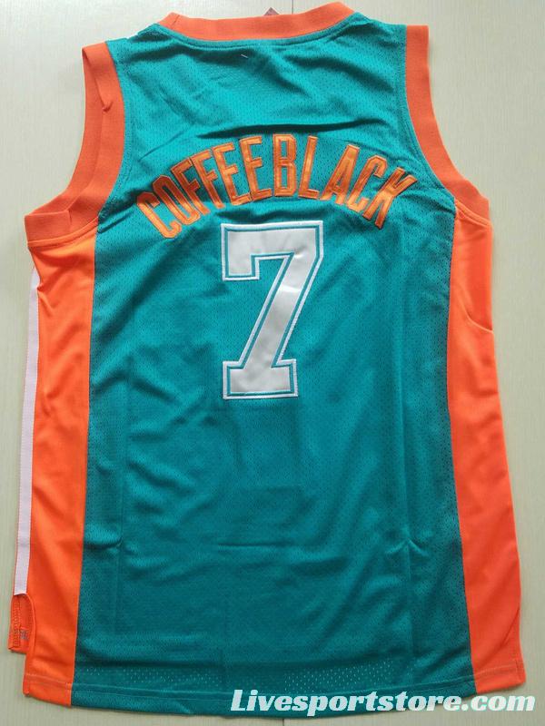 Flint Tropics 7 Coffee Black Basketball Jersey Semi Pro Team New