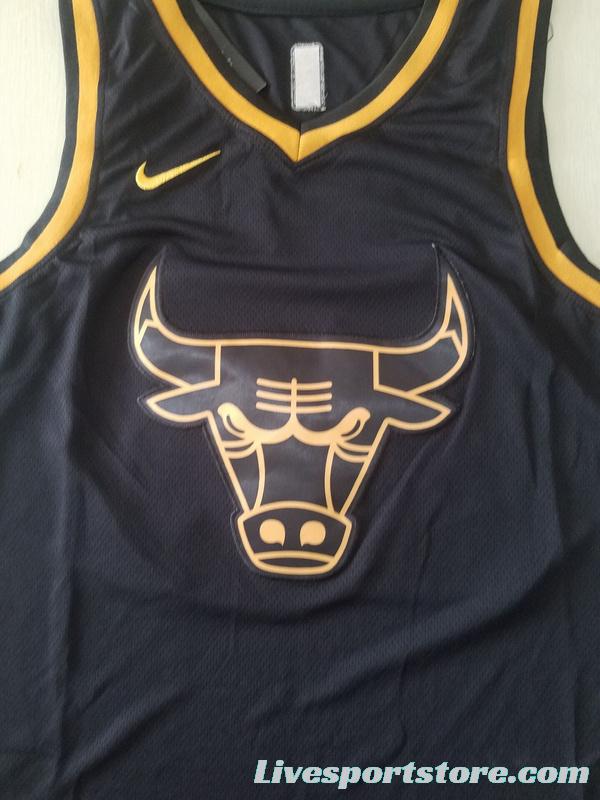 Michael Jordan 23 Black Golden Edition Jersey