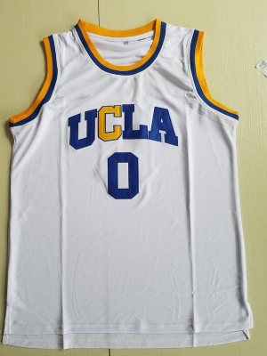 Russell Westbrook 0 UCLA College White Basketball Jersey