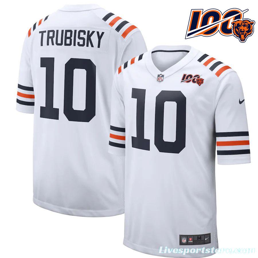 Youth Mitchell Trubisky White 2019 100th Season Alternate Classic Player Limited Team Jersey