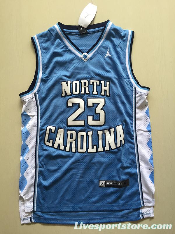 Michael Jordan 23 North Carolina College Basketball Jersey With AJ Logo