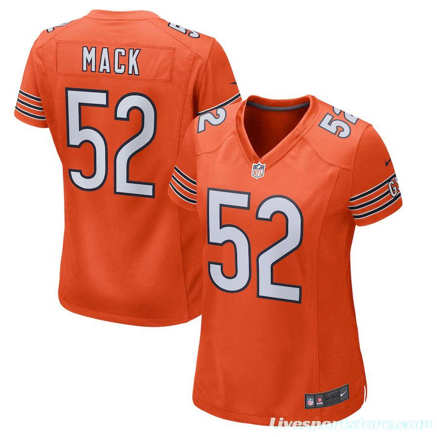 Women's Khalil Mack Orange Player Limited Team Jersey