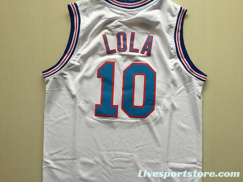 Lola 10 Movie Edition White Basketball Jersey