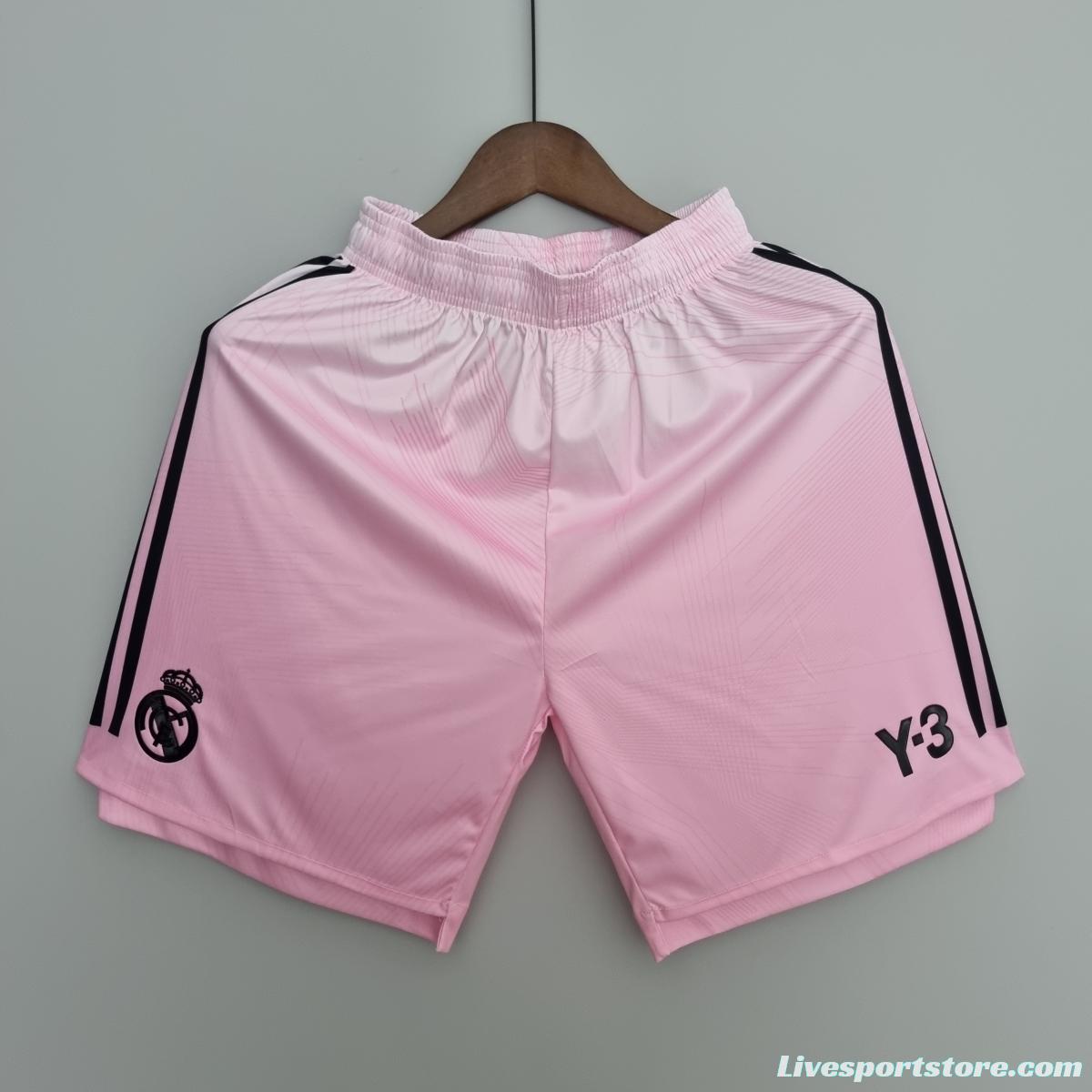 22/23 Real Madrid Y3 Pink Shorts