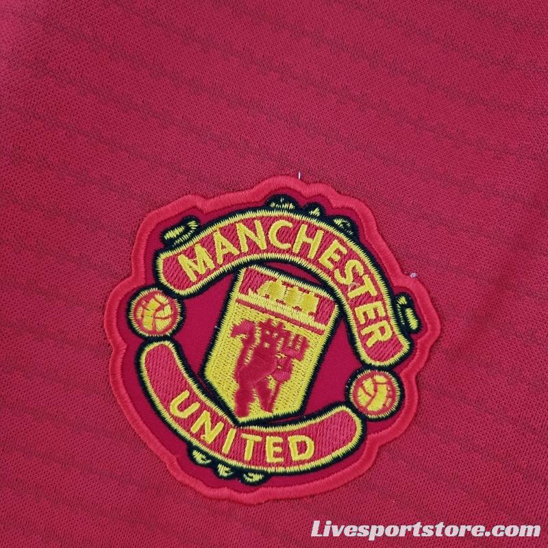 Retro 18/19 Manchester United Home Soccer Jersey