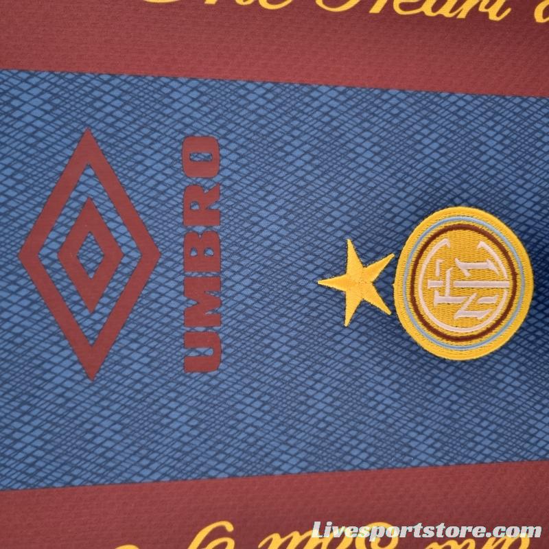 Retro Inter Milan 94/95 Training Jersey Red Blue