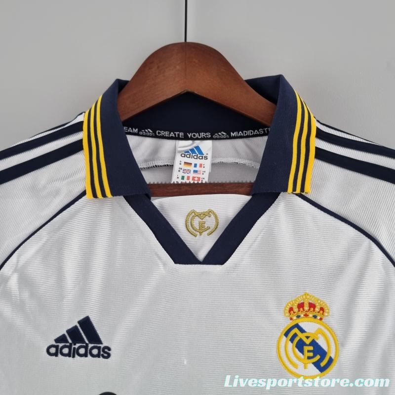 Retro Real Madrid 98/00 Home Soccer Jersey