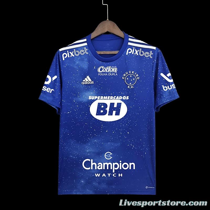 22/23 All Sponsors Cruzeiro Soccer Jersey