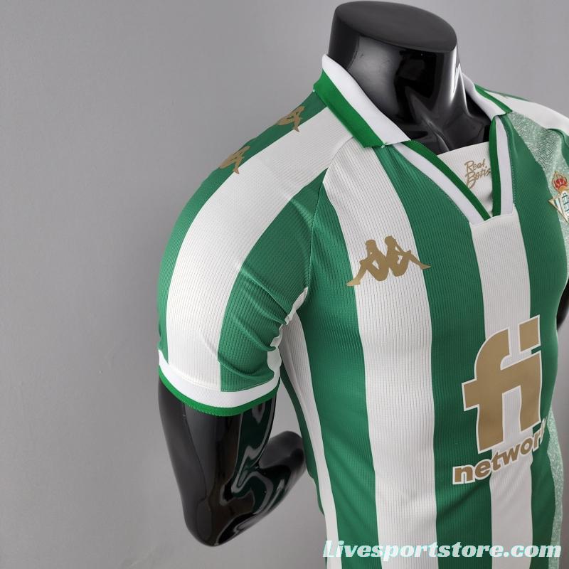 Player Version 22/23 Real Betis King's Cup Version Home  Soccer Jersey