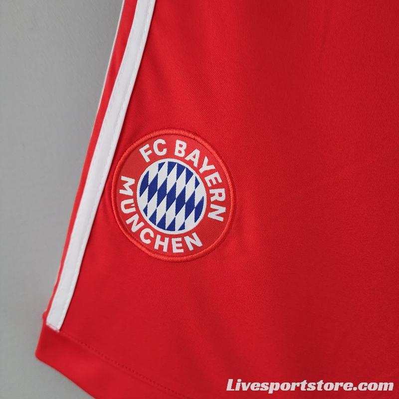 22/23 Bayern Munich Home Shorts  Soccer Jersey