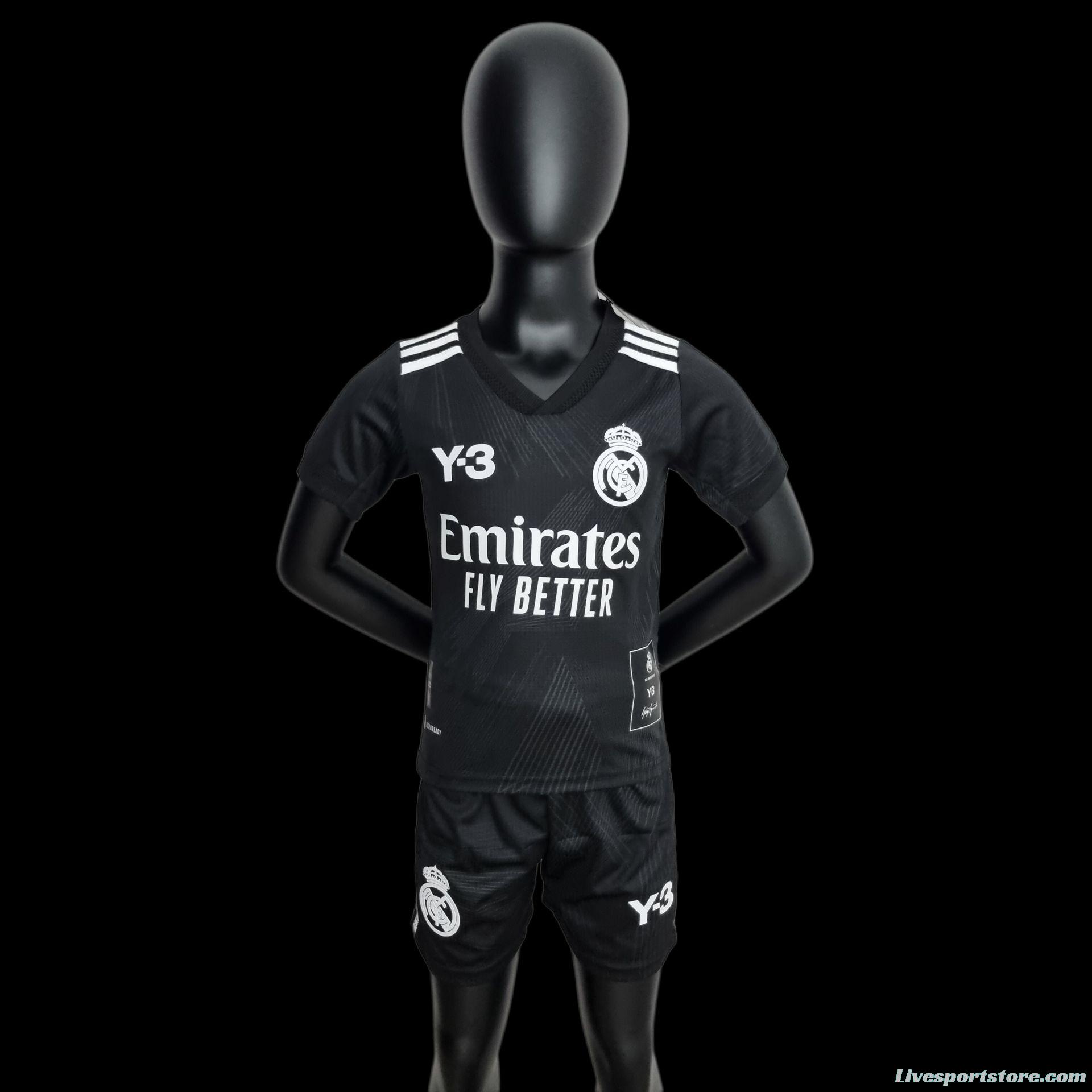 22/23 Real Madrid Y3 Kids Black  16-28